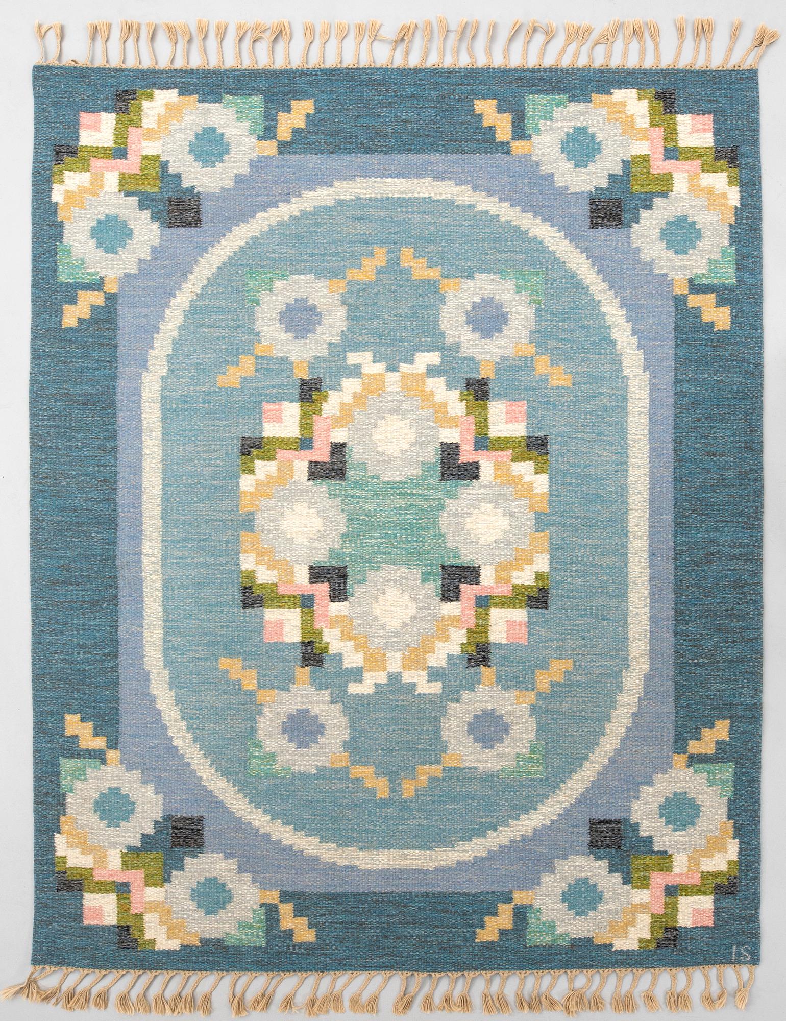 Ingegerd Silow, imatta rölakan ca 167x234 cm.
