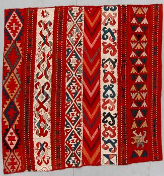VÄVNAD. Semiantik/antik, Orientalisk, slätvävd, ca 132x132.