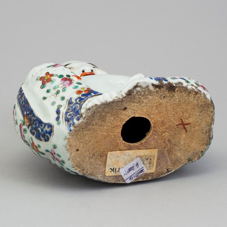 A Chinese 20th century porcelain Buddha.