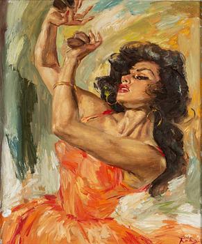 CHARLES ROKA, oil on canvas, signed.