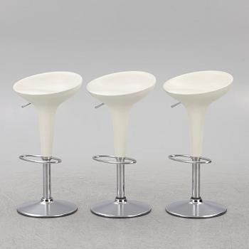 Stefano Giovannoni, chairs, set of 3, "Bombo", Magis, Italy.
