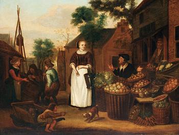 291. Jan Victors Follower of, Market scene.