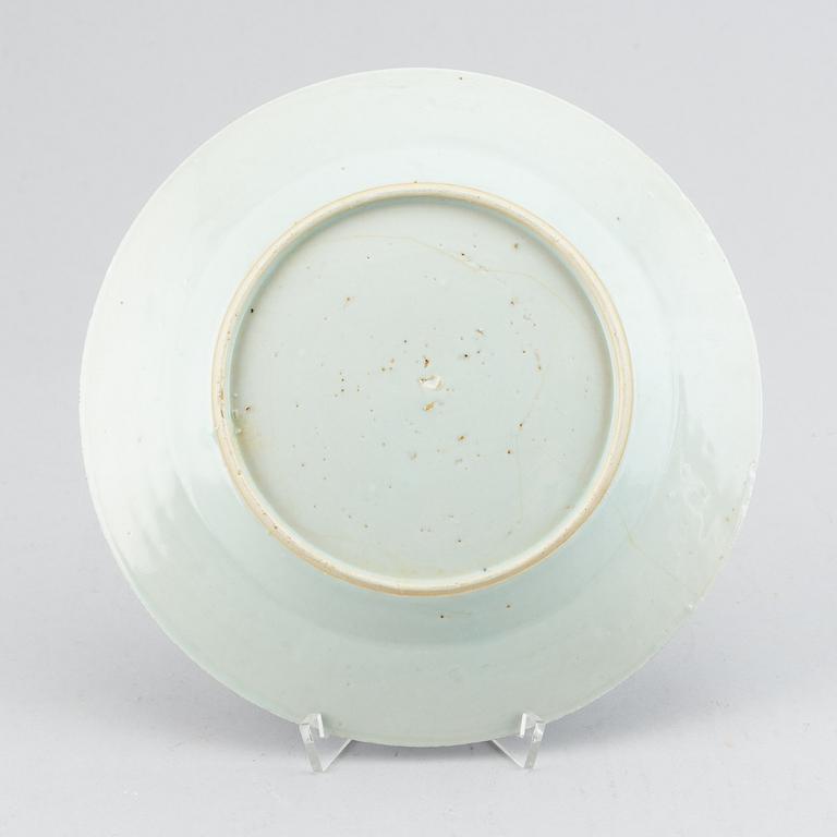 A set of 14 blue and white plates, Qing dynasty, 19th Century.