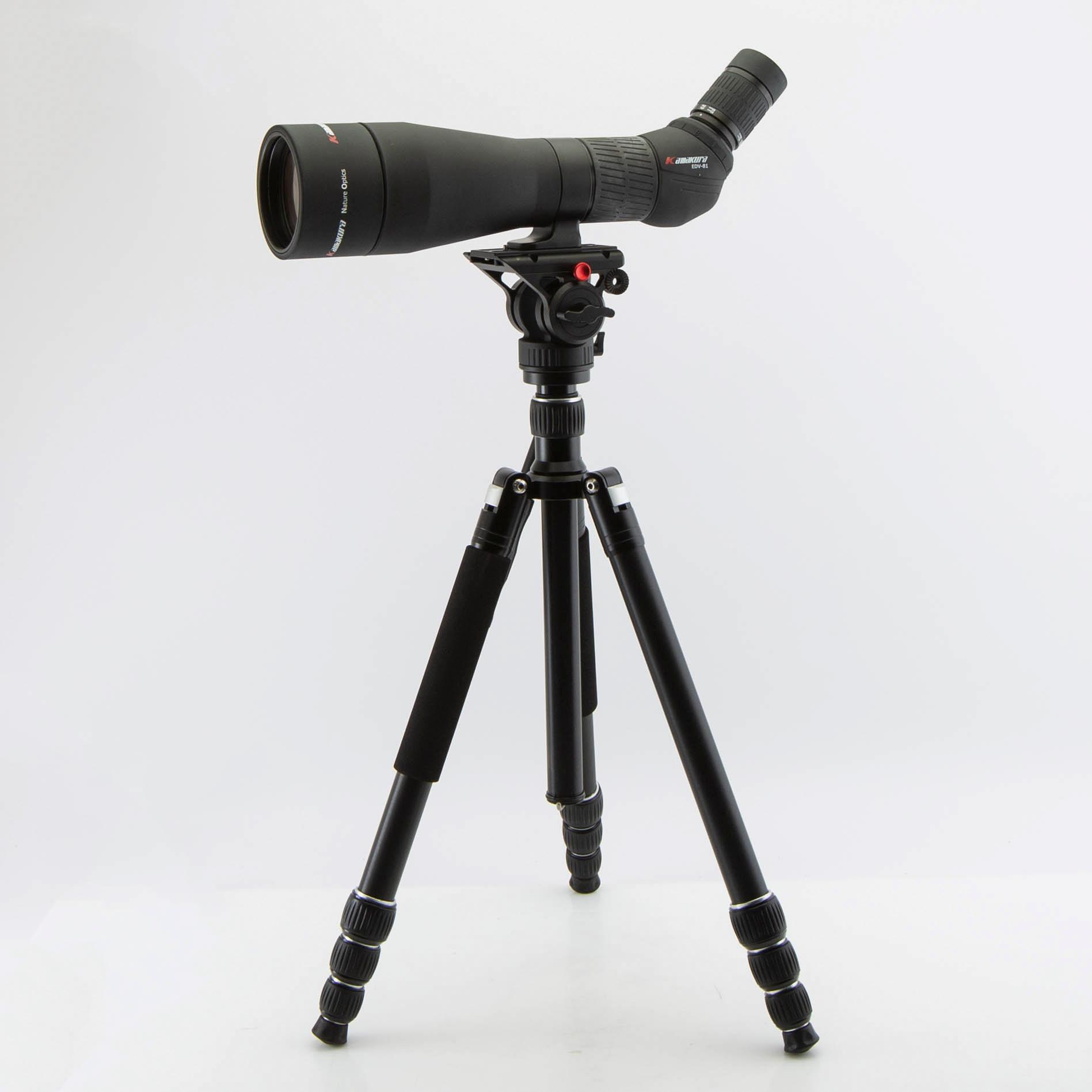 Kamakura EDV-81 spotting scope with tripod, Japan.