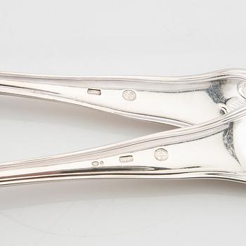 Cutlery 74 pcs "Kungsholm" silver, GAB Stockholm 1957-1966.