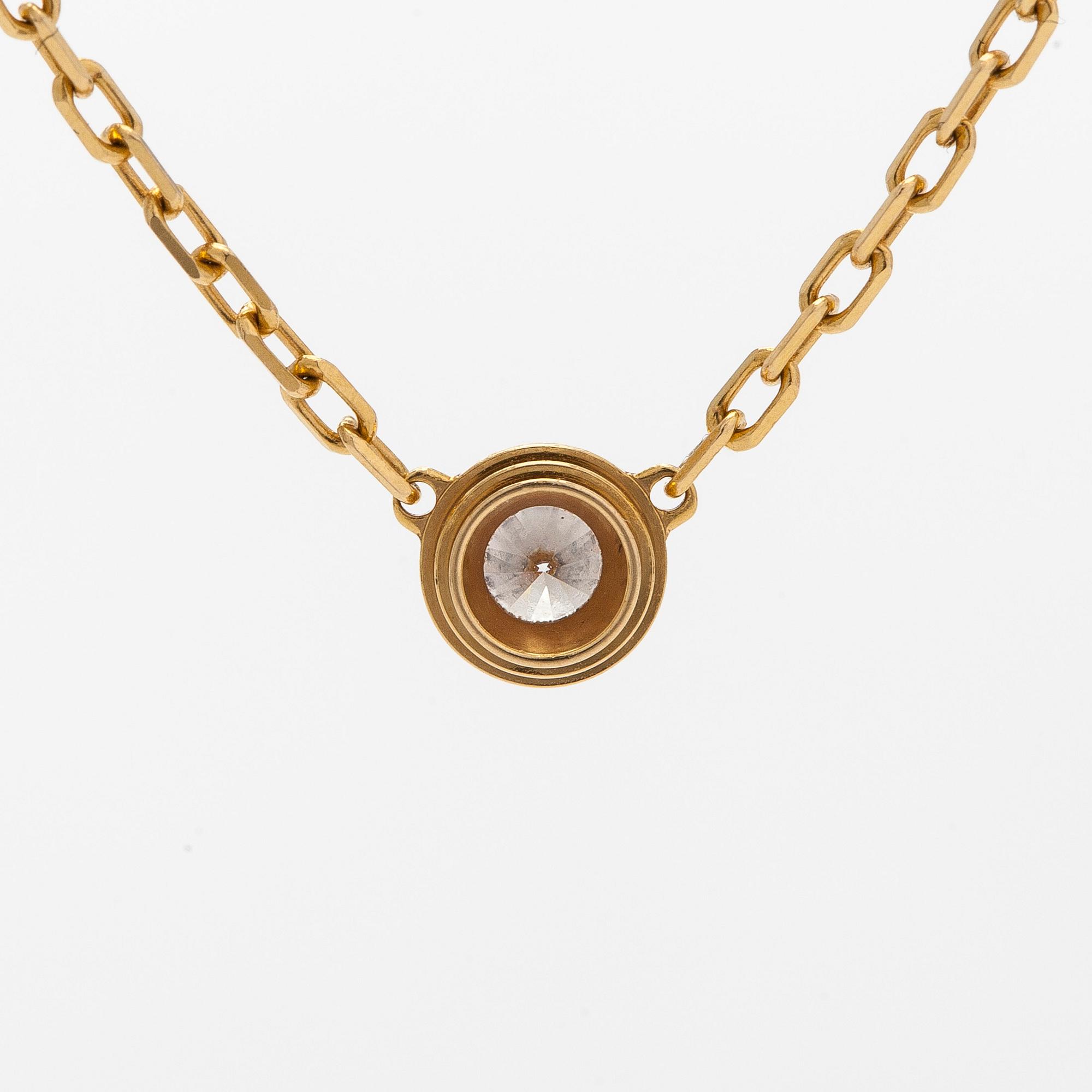 Cartier, kaulakoru, "d'Amour", 18K kultaa ja briljanttihiottu timantti, noin 0.05 ct.
