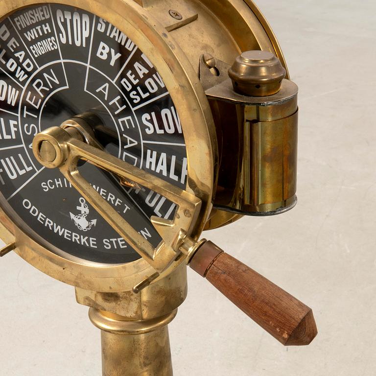 Maskintelegraf 1900-tal Schiffswerft Oderwerke Stettin.