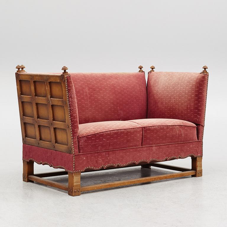 Elias Barup, sofa "The Spanish Furniture", Gärsnäs 1920s-30s.