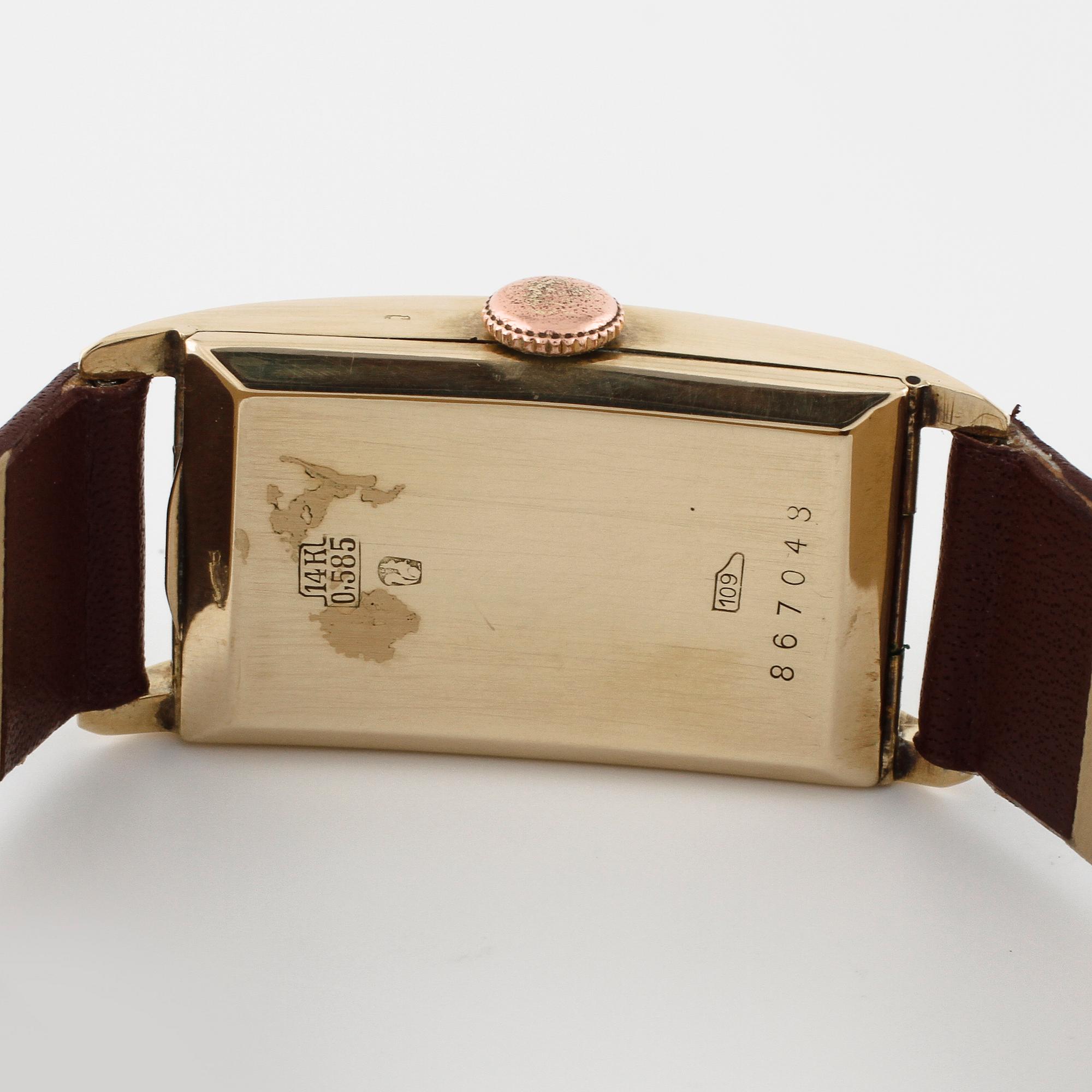 HY MOSER & CIE, armbandsur, 19,5  x 30,5 (38,5) mm.