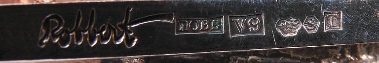 PARTI SILVER, 5 delar, Robbert, Te-Boon Atelje samt Birmingham, 1911-1990. Ca 250 g.