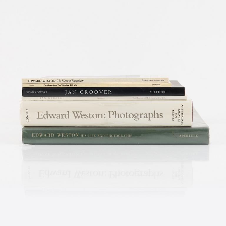 Edward Weston and Jan Groover, photo books, six volumes.