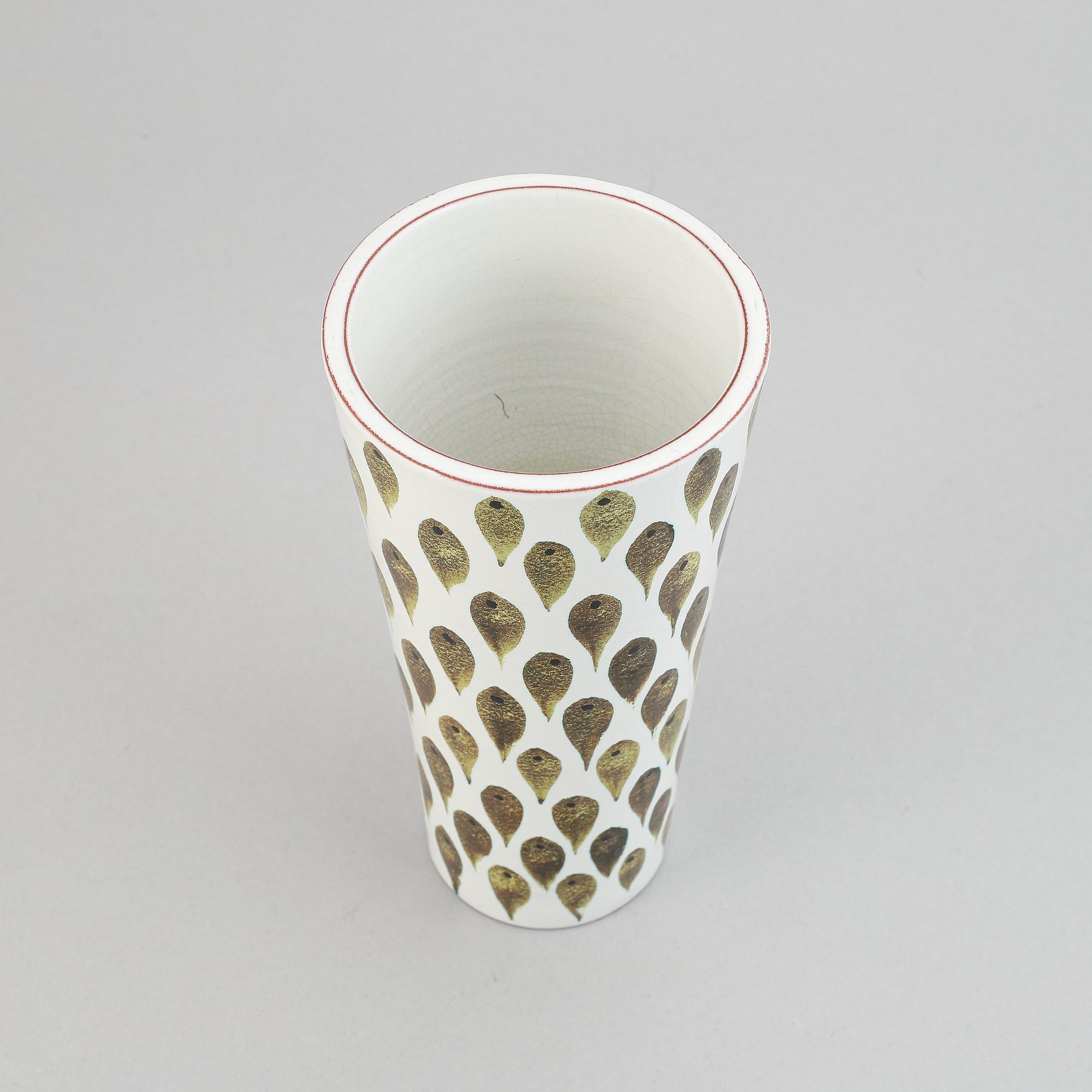 Stig Lindberg, vas, fajans, Gustavsbergs Studio.