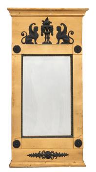 Mirror in Empire style, late 19th/early 20th century.