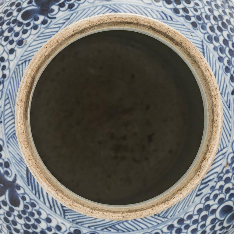 A pair of Kangxi style vases, China, 19th century.