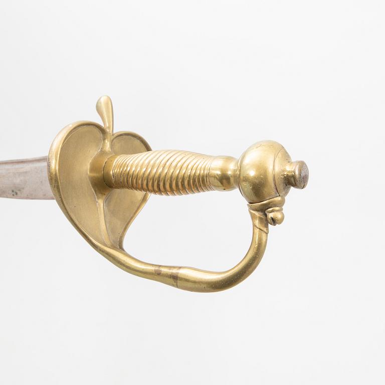 Huggare 2 st, svenska, m/1856 med baljor.