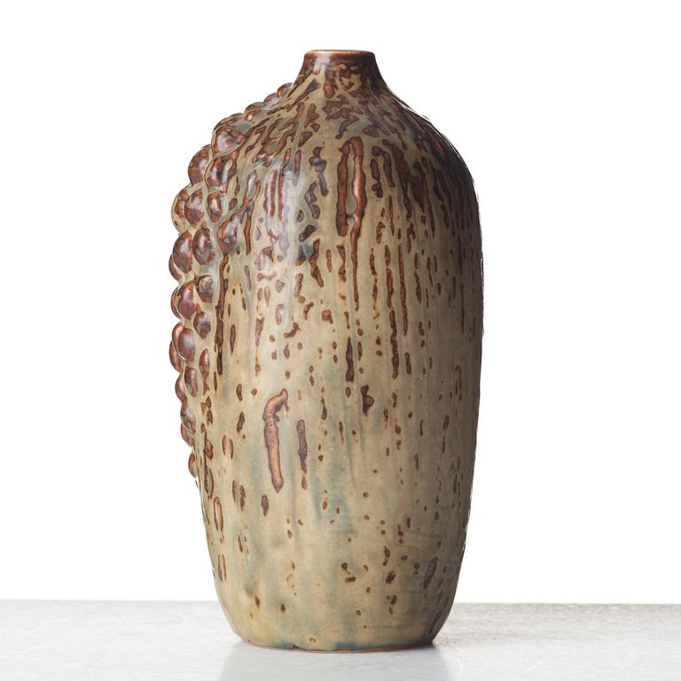 Axel Salto, a "Sung glaze budding style" stoneware vase, Royal Copenhagen. Denmark 1958.