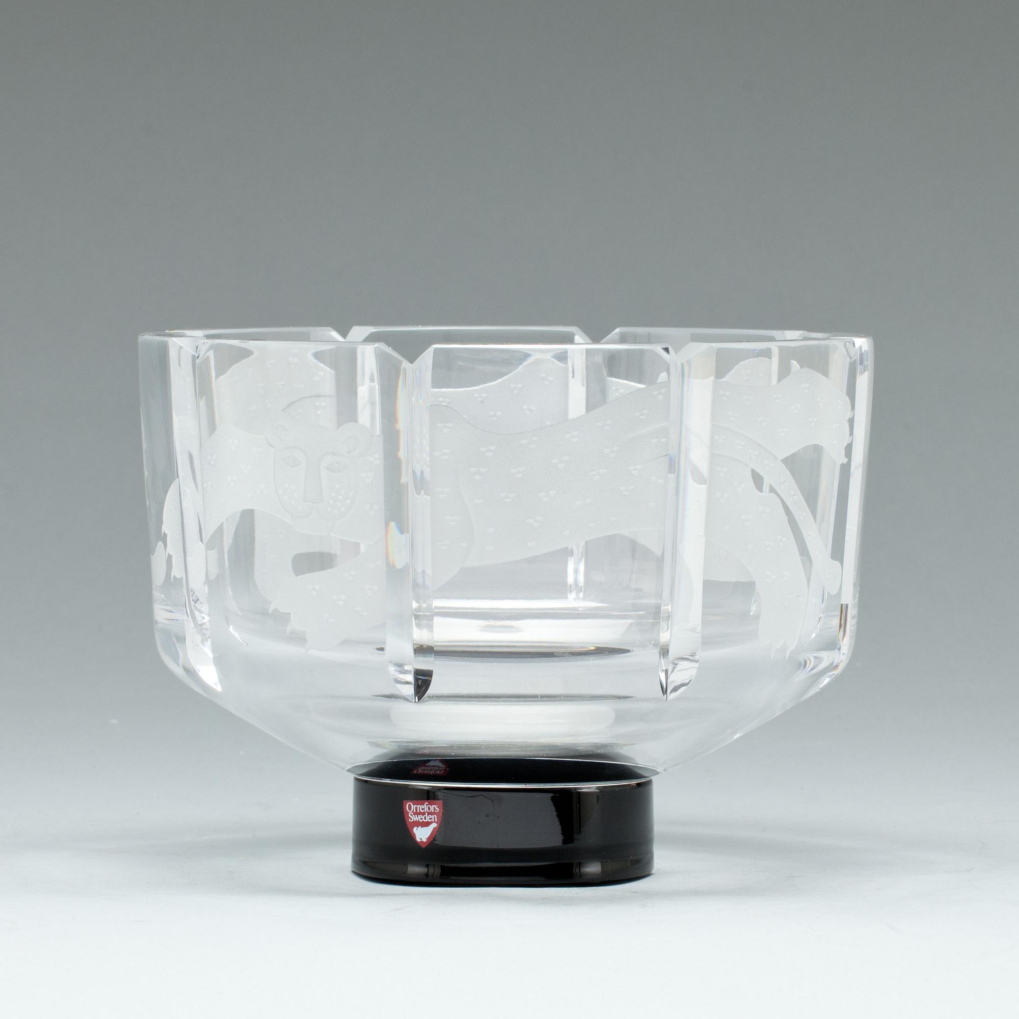 SKÅL, "Cats" Gunnar Cyrén, Orrefors, 1900-talets andra hälft.