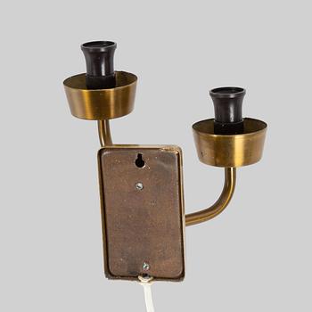 Two similar Swedish Modern wall lamps, 1940s.