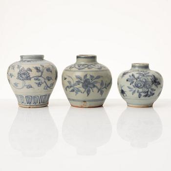 A group of eleven Chinese jars and vases, late Ming dynasty / 17th century.