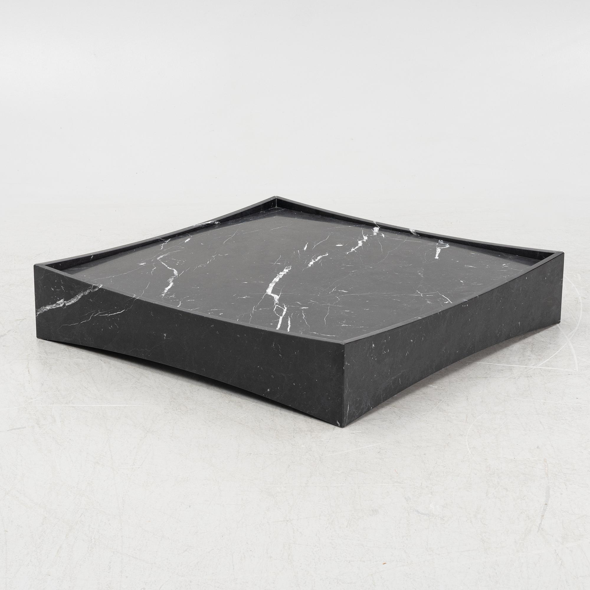 Claesson Koivisto Rune, a Black Marquina marble 'Gallery' coffee table, Marsotto Edizioni, Italy.