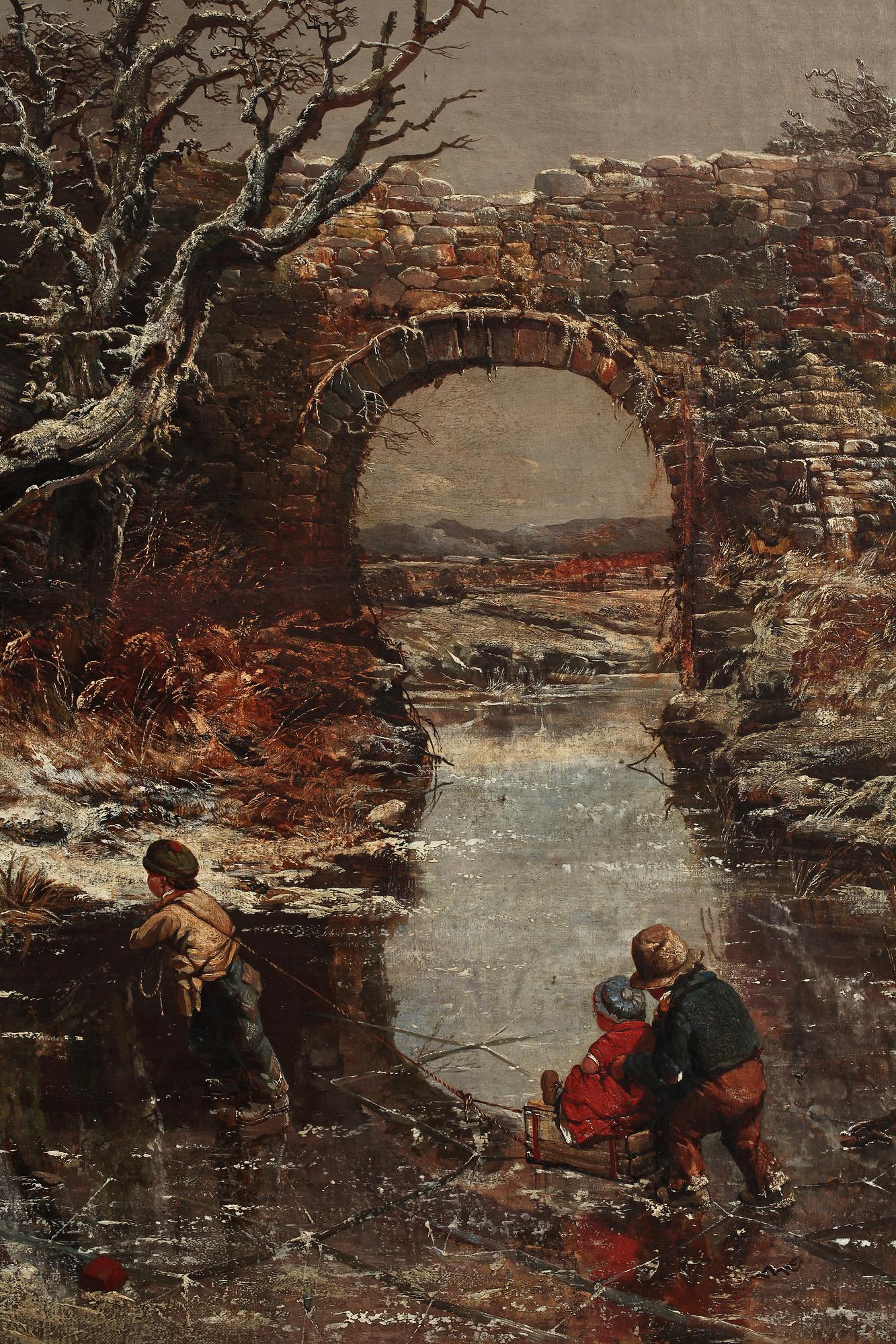 CHARLES BRANWHITE, olja på duk, osign.