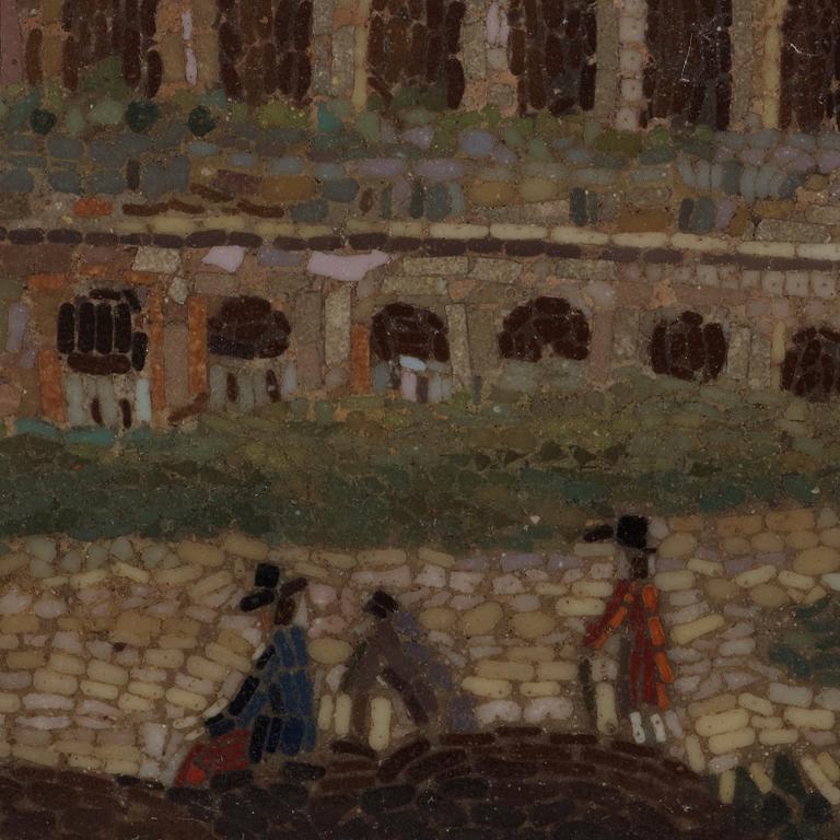 MIKROMOSAIK. Italien, sannolikt 1800-talets första hälft.