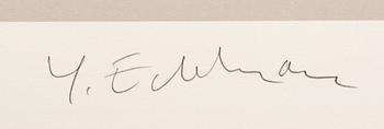 Yrjö Edelmann, a signed color lithograph, EA.