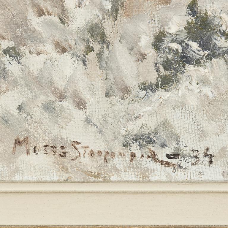 Mosse Stoopendaal, Räv i vinterlandskap.