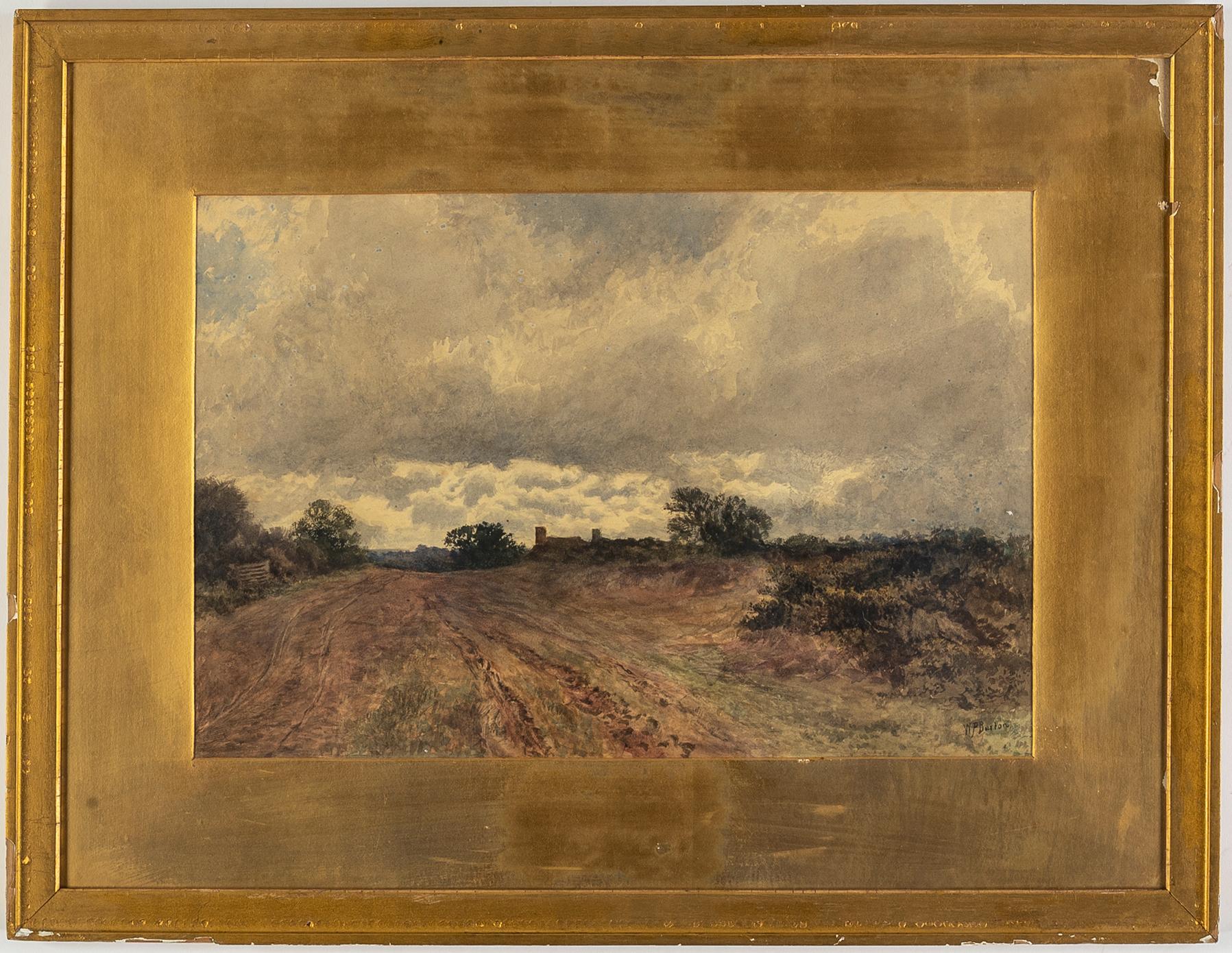 UNKNOWN ARTIST, 19/20th CENTURY, watercolour, signed W.P. Burton.