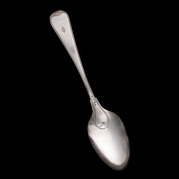 A SERVING SPOON, silver. Tammisaari 1793, Henrik Dahlman. Weight 123 g.