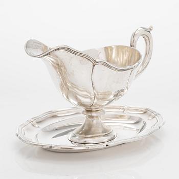 Såskanna, silver, Gebrüder Kühn, Schwäbisch Gmünd, Tyskland 1900-tal.