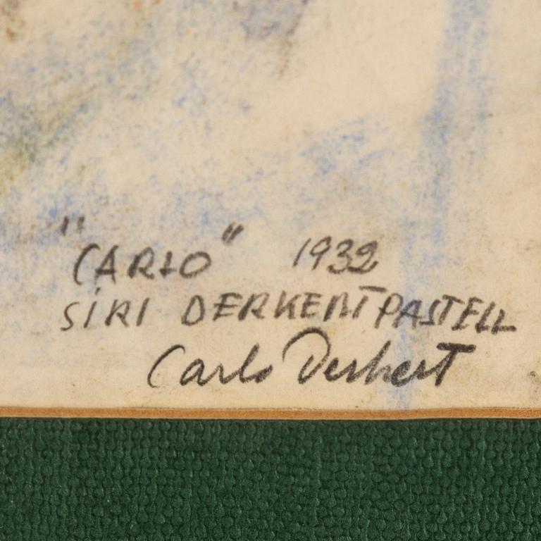 SIRI DERKERT, pastell, signed and dated 1932.