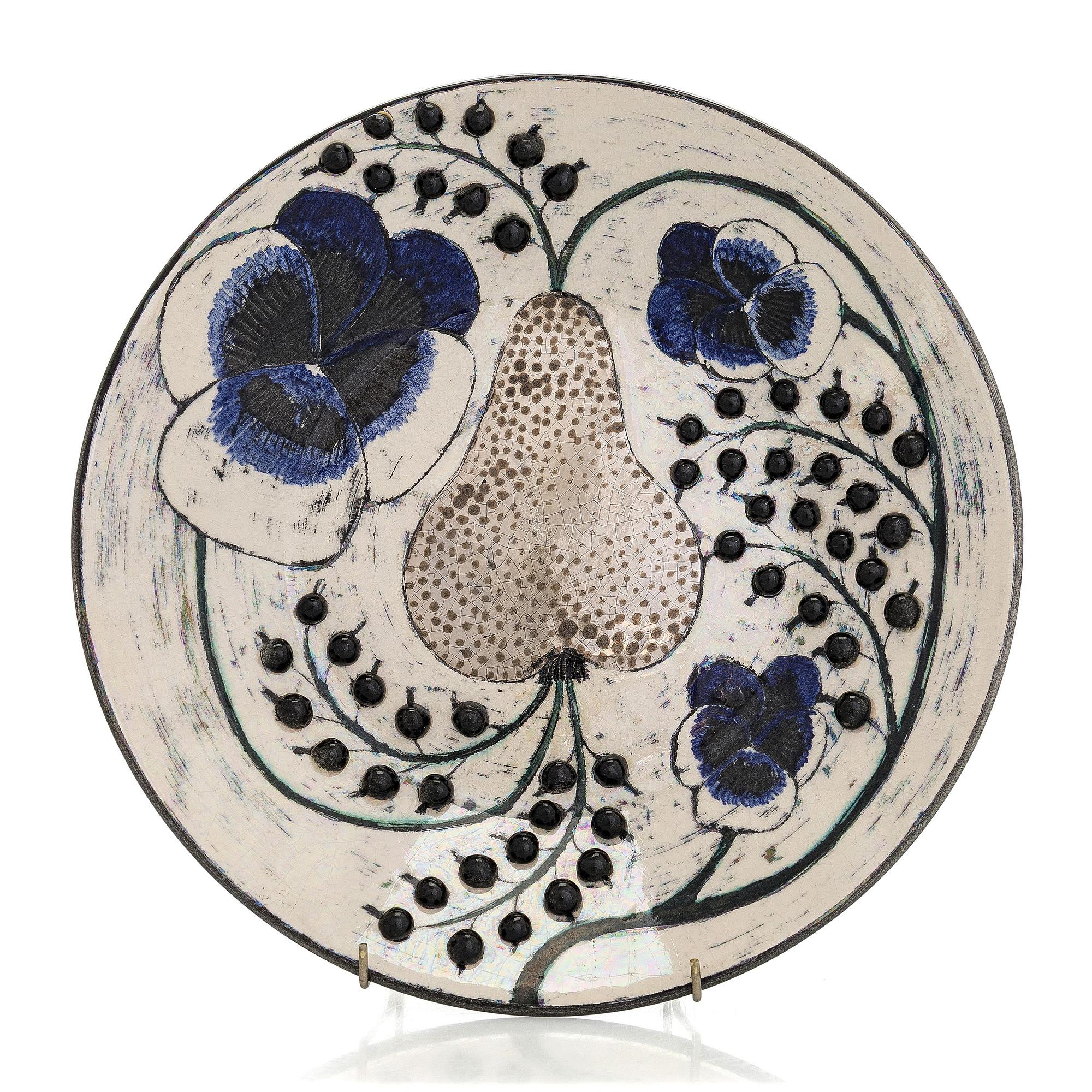 Birger Kaipiainen, dekorationsfat, stengods signerad Kaipiainen.