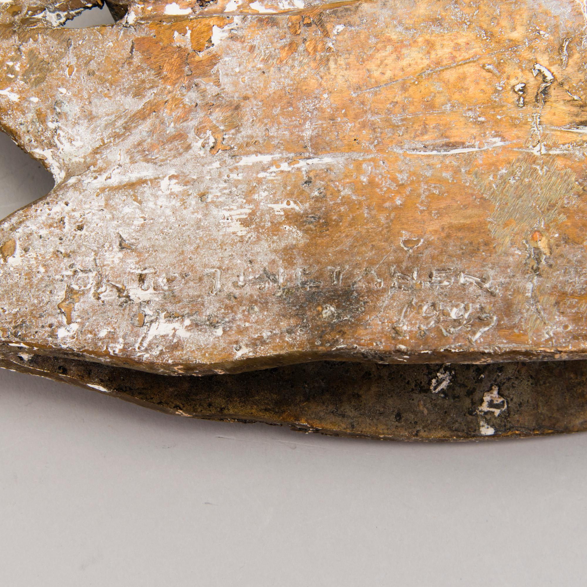 UNTO HIETANEN, sculpture, bronze, signed and dated 1990.