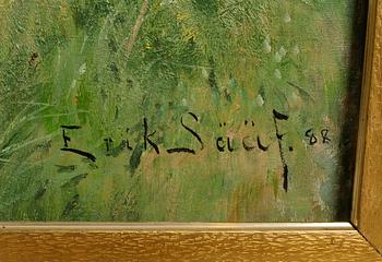 ERIK SÄÄF, olja på duk, sign och dat -88.