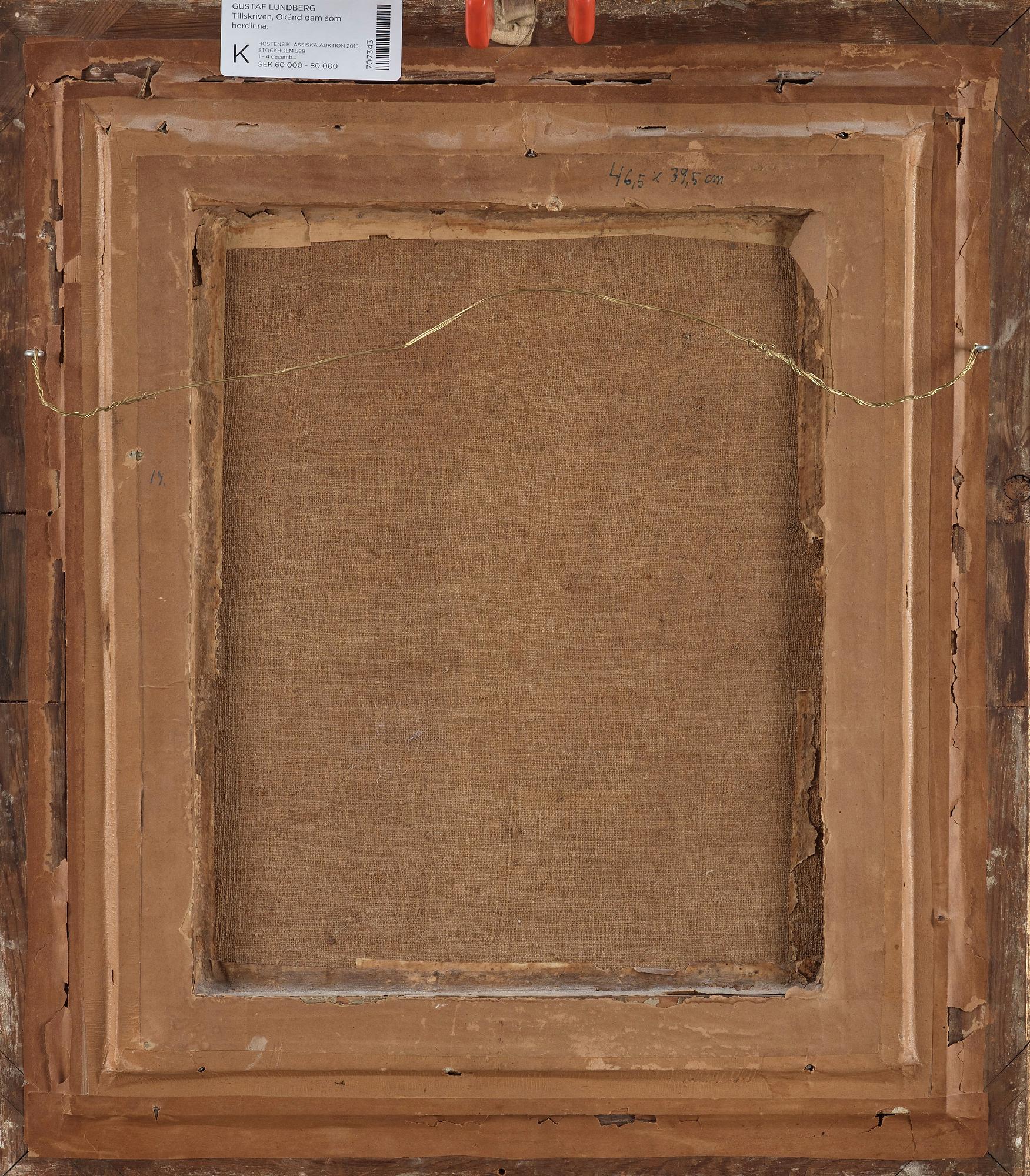 GUSTAF LUNDBERG, Tillskriven. Pastell, ej signerad.