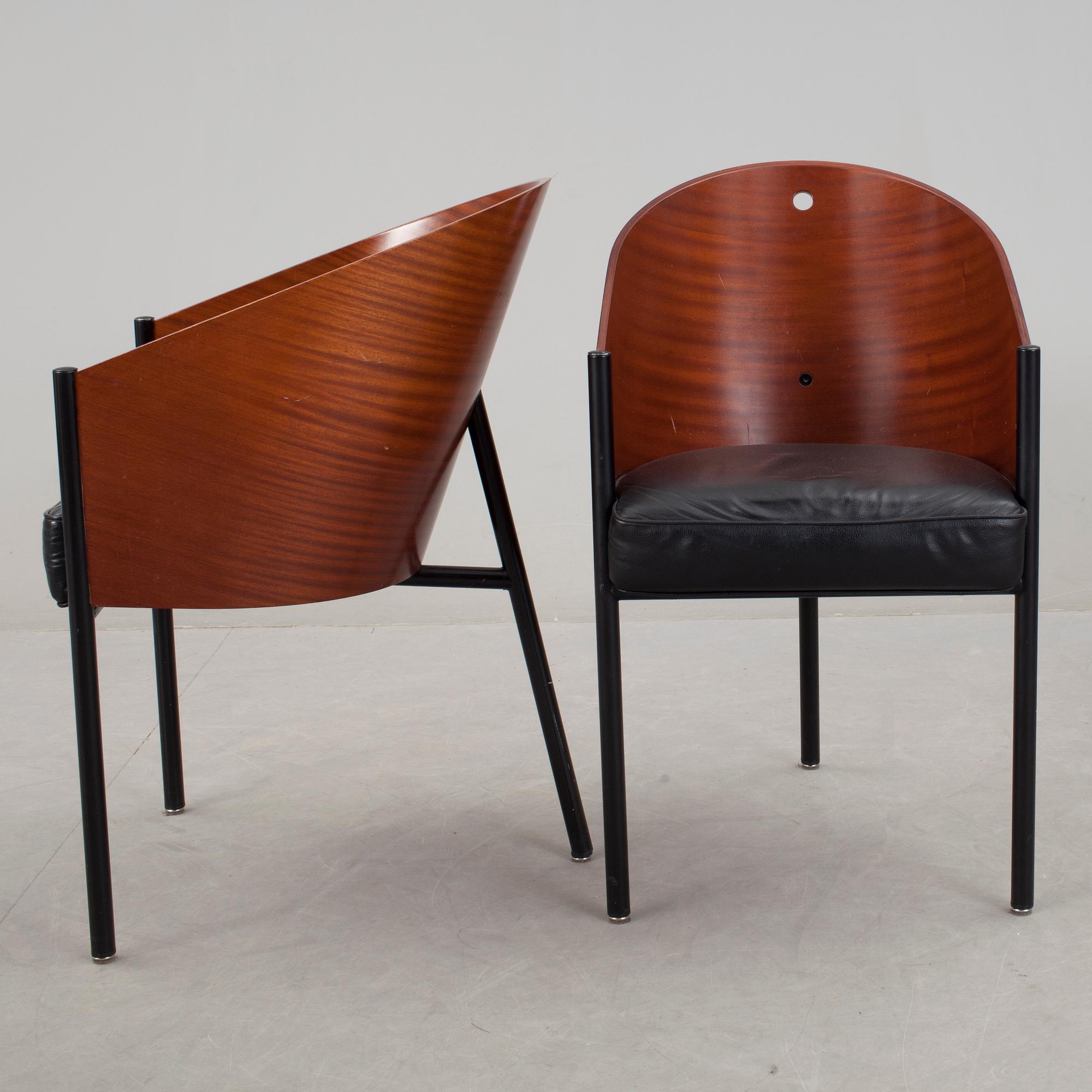 STOLAR, 3 st, "Costes", Philippe Starck, Aleph, Driade. Italien. 1980-tal.