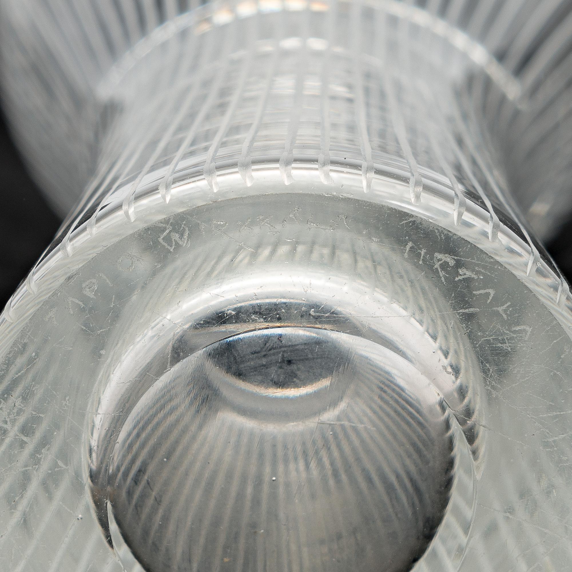 Tapio Wirkkala, 2 vaser, signerade Tapio Wirkkala, Iittala.