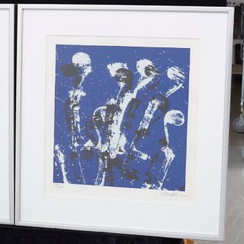 FERNANDEZ ARMAN, färglitografier 2 st, signerade och numrerade 36/150 o 59/150.