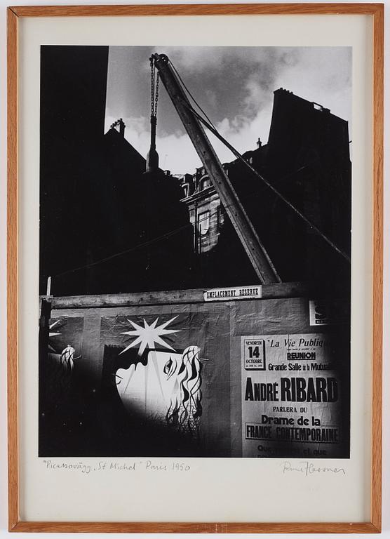 "Picassovägg, St Michel, Paris", 1950.
