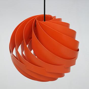 TAKLAMPA, "Turbo", Louis Weisdorf, Lyfa, 1900-talets andra hälft, höjd 32 cm.