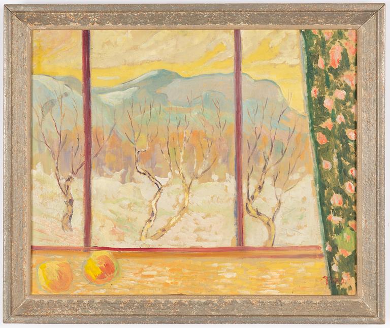 Tord Leander-Engström, Utsikt genom fönster.