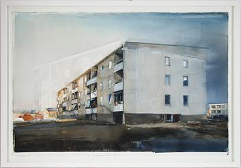 Lars Lerin, akvarell, signerad Lars Lerin och daterad 2007.