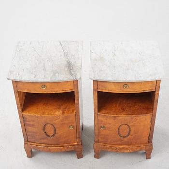 Sängbord, ett par, 1900-talets början.