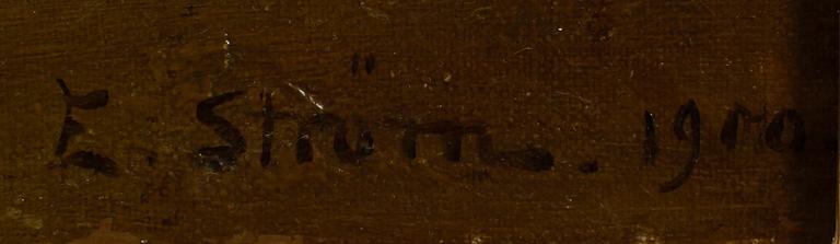 ELSA STRÖM-CIACELLI, olja på duk, signerad och daterad 1900.