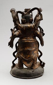 SKULPTUR, brons. Sen Ming dynastin (1368-1644).