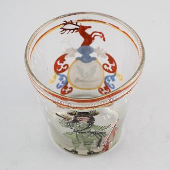 BÄGARE, glas, 1700-tal.