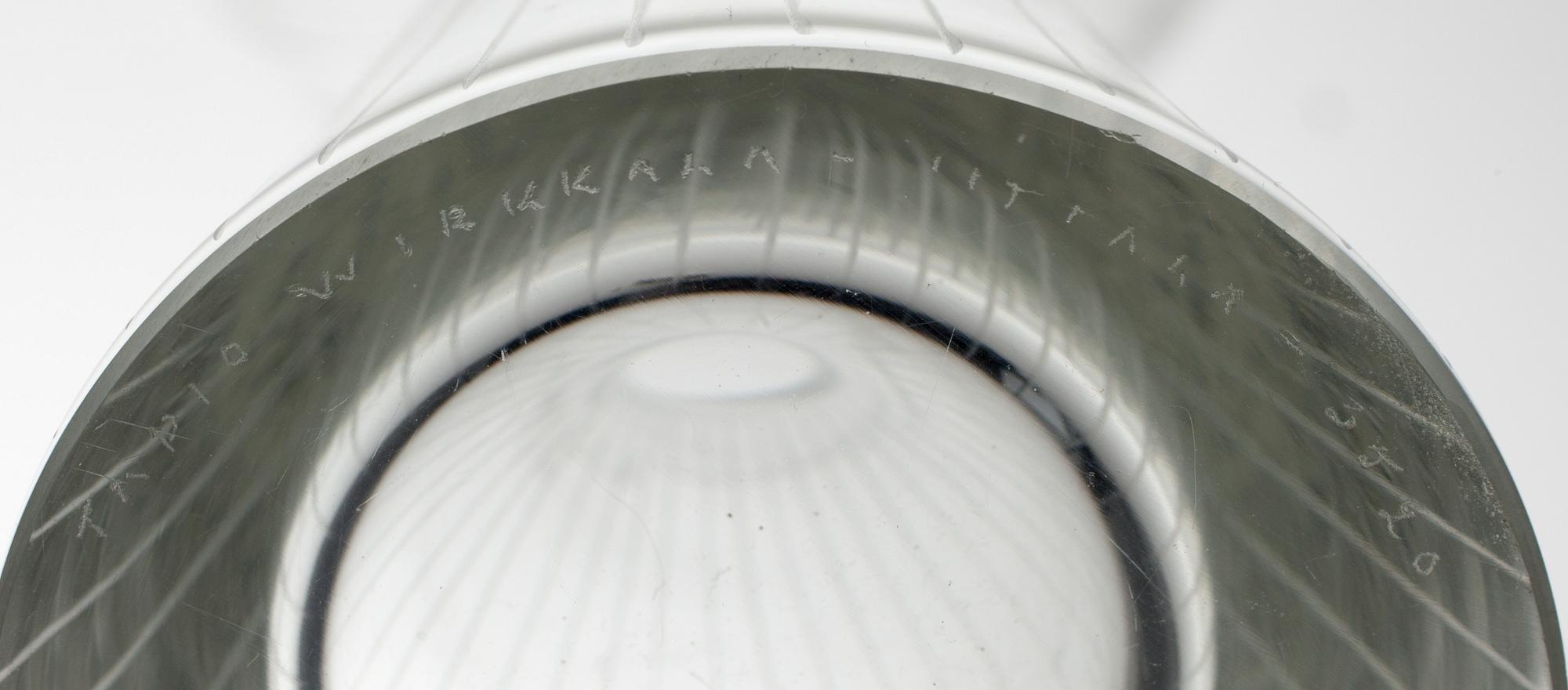 VAS, glas, signerad Tapio Wirkkala Iittala 3520.