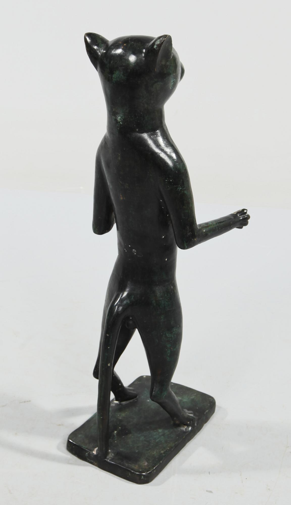 SKULPTUR, bemålad metall, 1900-talets andra hälft.