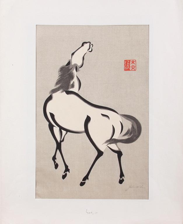 TRÄSNITT, 8 st, 1800/1900-tal, Japan.